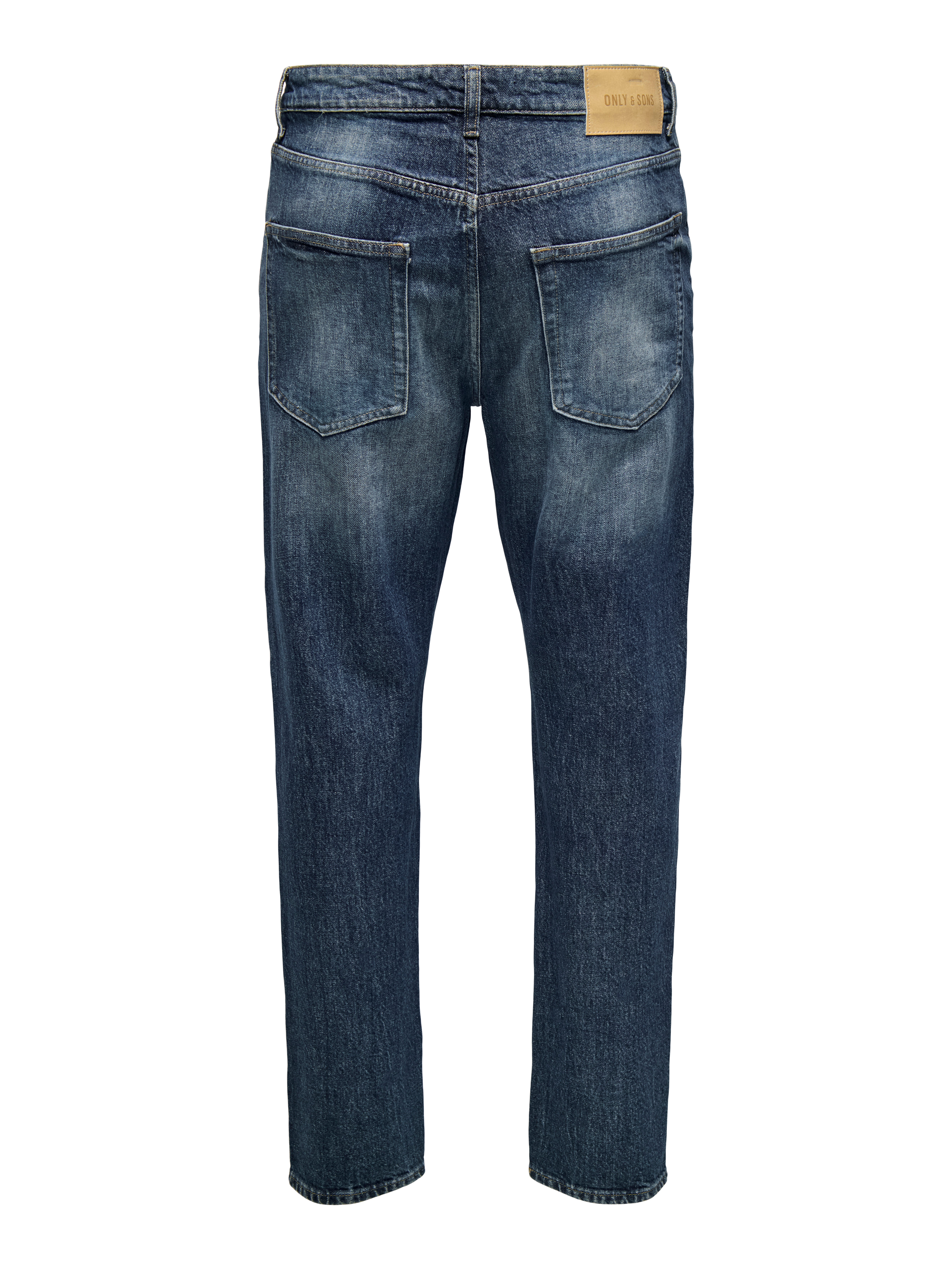 ONSYOKE Mittlere Taille Komfort Fit Jeans Dark Blue Denim