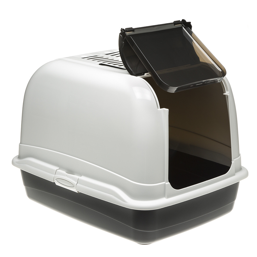 Ferplast maxi bella cabrio box toilette ferplast chats nettoyage facile poignée