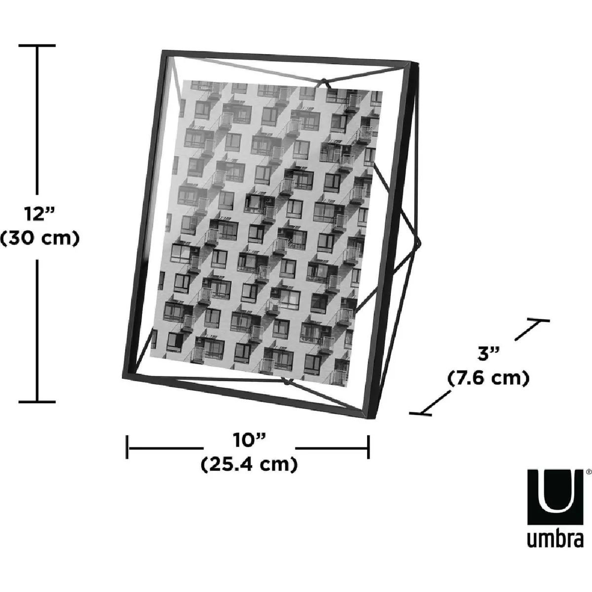 Umbra Cadre Photo Fil - Noir