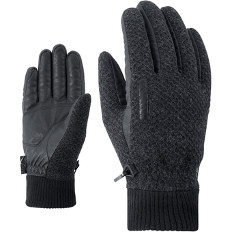 Ziener Iruk AW Fingerhandschuhe Dark Melange