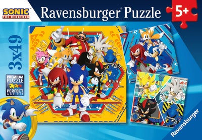 Ravensburger Puslespill Sonic Core 3x49 Brikker