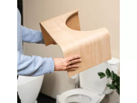 Tabouret physiologique de toilette WELLCARE en bois