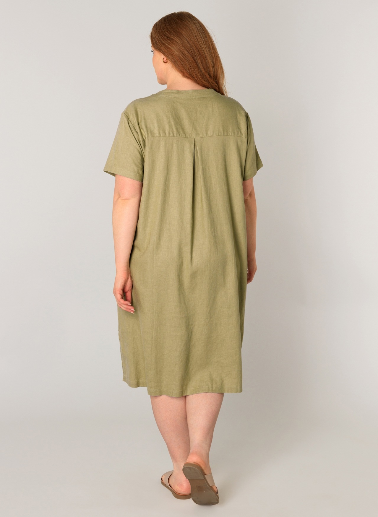 Base Level Curvy Tunikakleid »Yacinthe« Sommerkleid mit Leinen