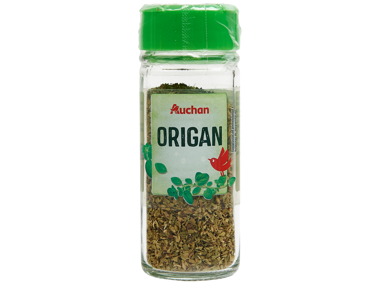 OREGÃOS PICADOS AUCHAN DESIDRATADOS FRASCO 9 G