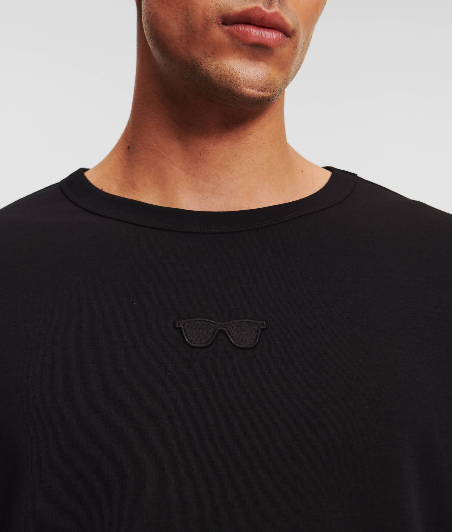 T-SHIRT LUNETTES DE SOLEIL OVERSIZE - Noir
