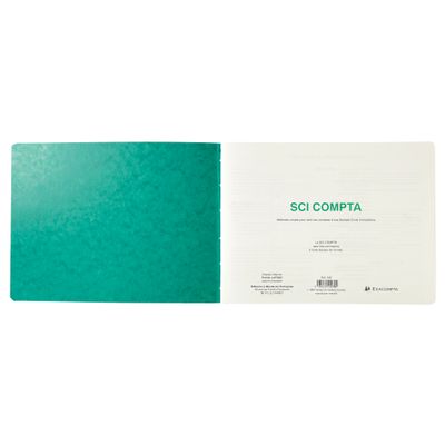 Exacompta - Piqûre SCI Compta - 24 x 32 cm - 80 pages
