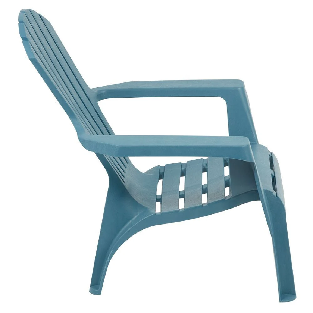 Fauteuil de jardin Relax plastique bleu 86x75xH86cm