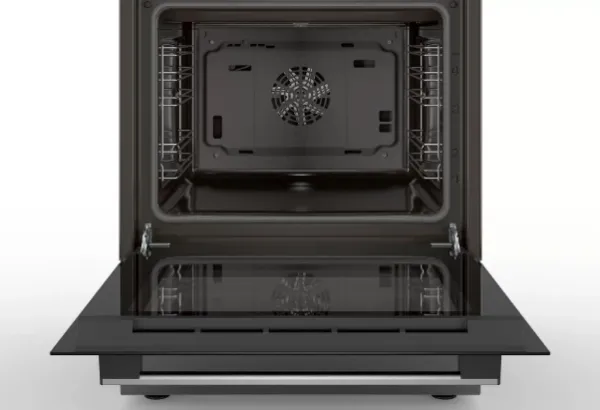 Bosch Serie | 4 HLN39A050U - Komfur - fritstående - bredde: 60 cm - dybde: 60 cm - højde: 90 cm - med selv-rengøring - rustfrit stål