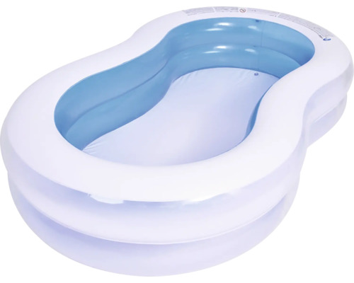 Opzetzwembad Fast-Set-Pool Familypool PVC rechthoekig 240x140x47 cm zonder accessoires wit/blauw