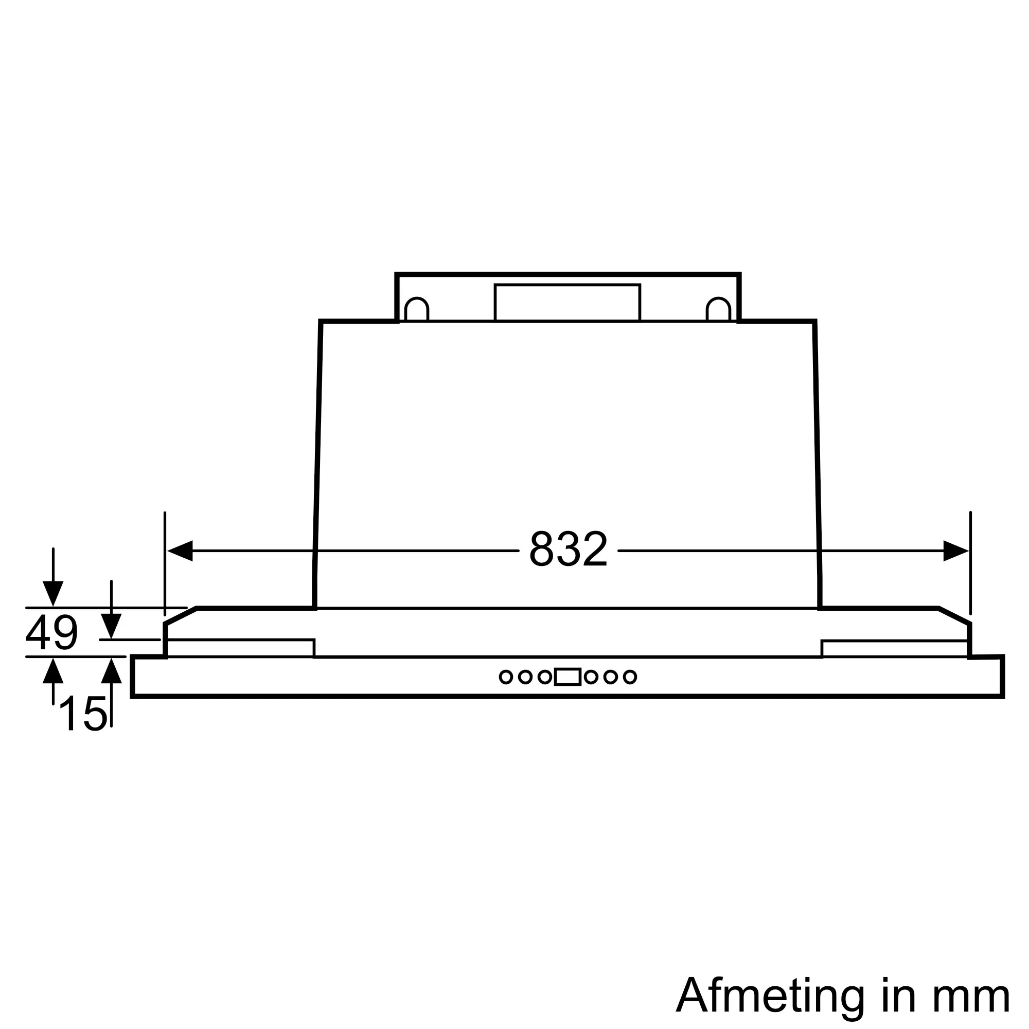 Frame verlager 830 mm DSZ4961 • 17005387