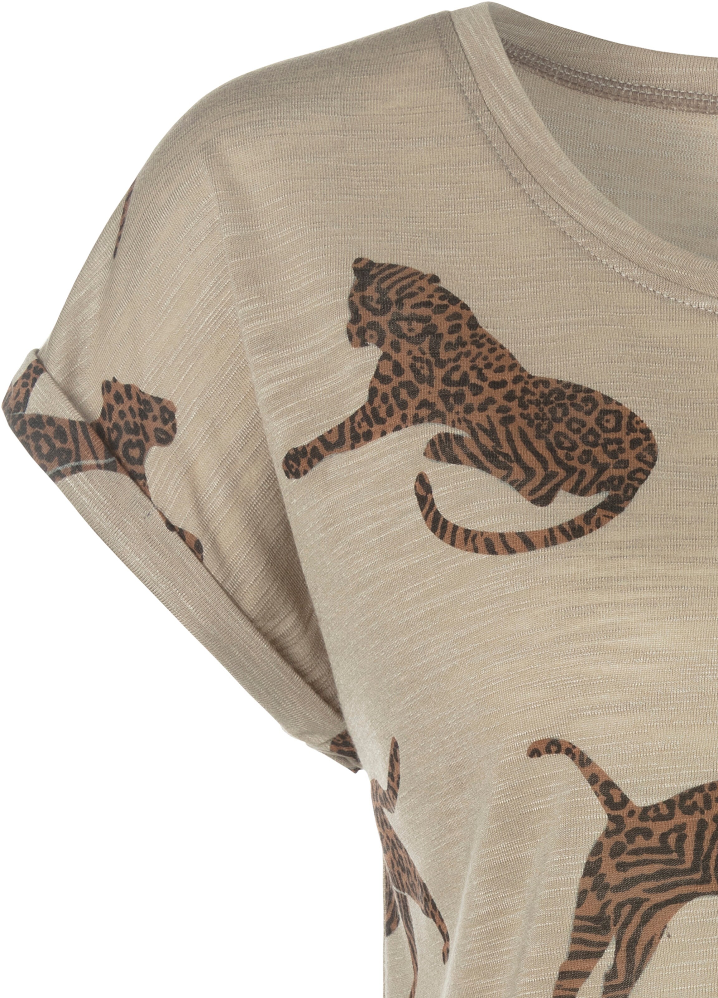 LASCANA T-Shirt in leo-bedruckt
