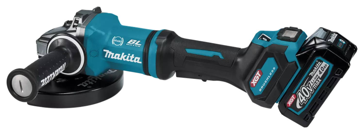 Makita GA037GM203 XGT 40V Max Li-ion accu haakse slijper set (2x 4,0Ah) in koffer - 180mm - koolborstelloos