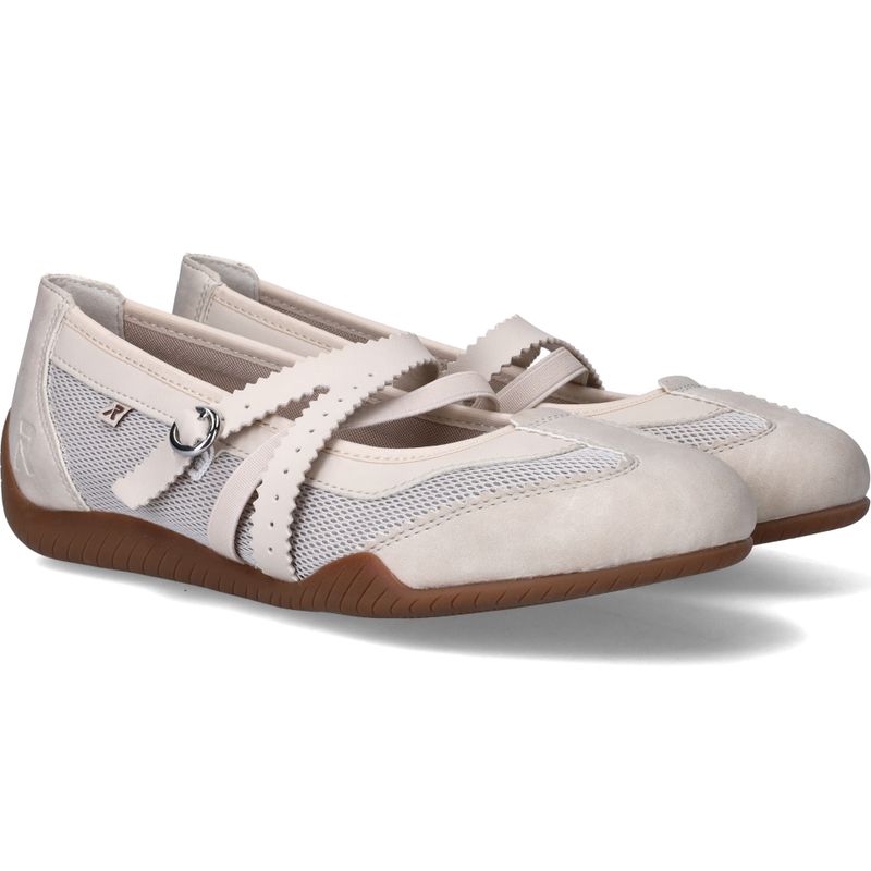 Rieker Sport Ballerina's Beige Dames