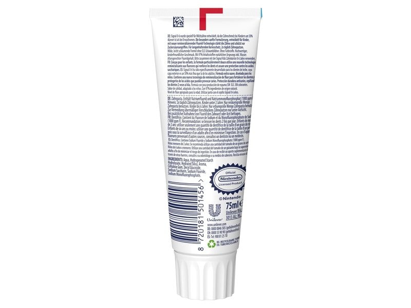 Signal Zahnpasta Kids Fruity 75 ml Zahncreme mit fruchtigem Geschmack