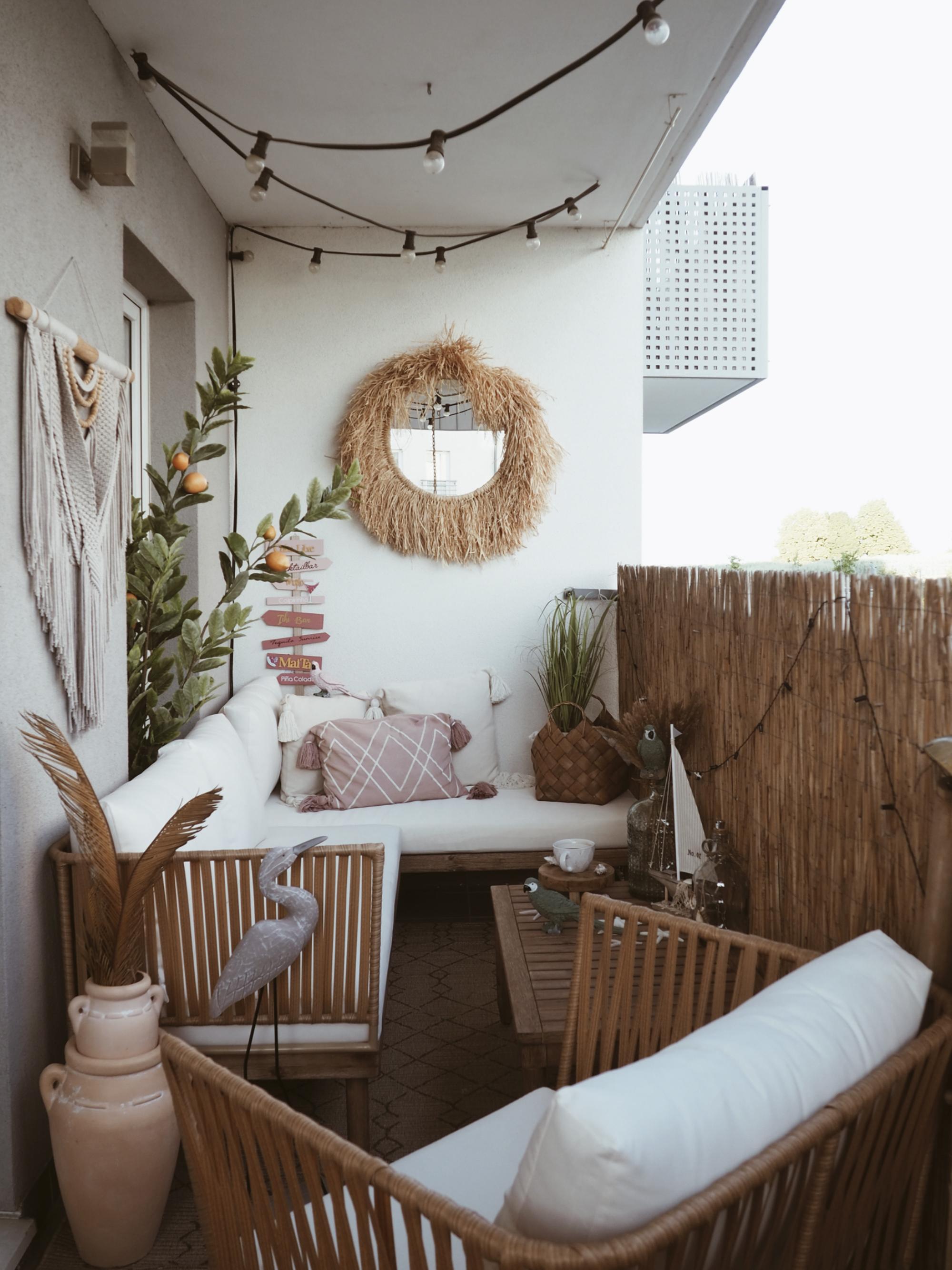 Loungeset met tafel 4-zits CREMONA rechtszijdig Acaciahout Gebroken wit