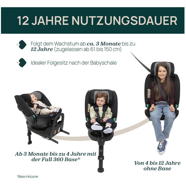 ChiccoChicco   FullSeat 360 i-Size mit Base black satin