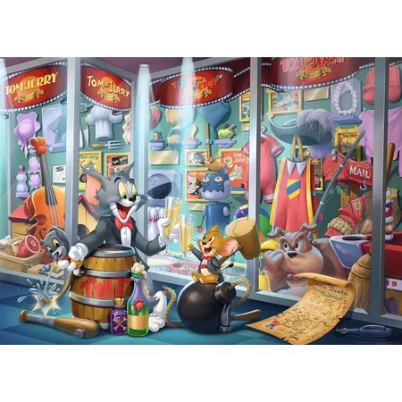 Ravensburger Puzzle - Ruhmeshalle von Tom & Jerry, 1000 Teile