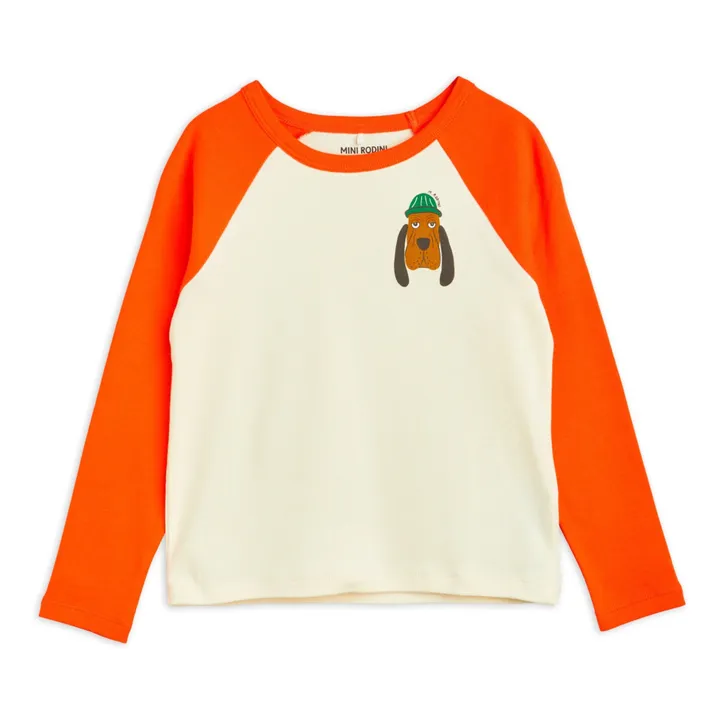 Mini Rodini T-Shirt Coton Bio Chien | Rouge