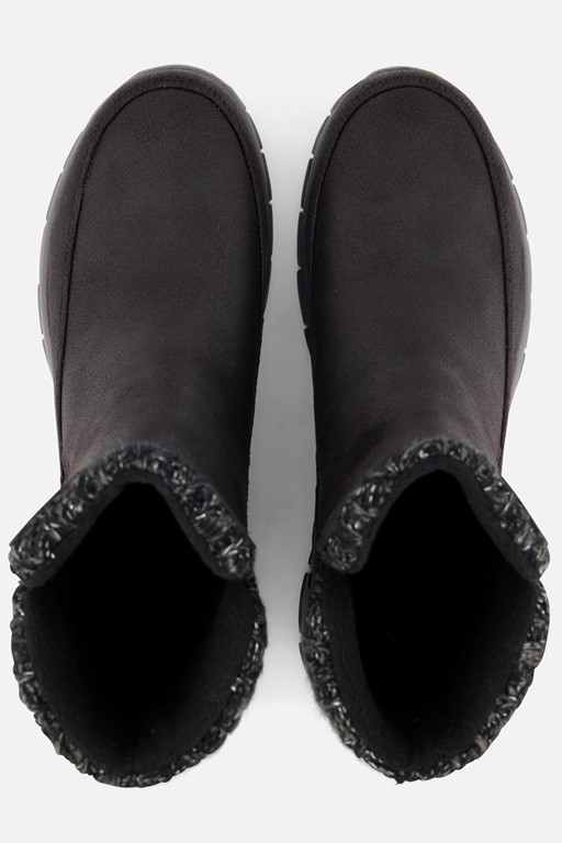 Skechers Synergy Zip Enkellaarsjes zwart