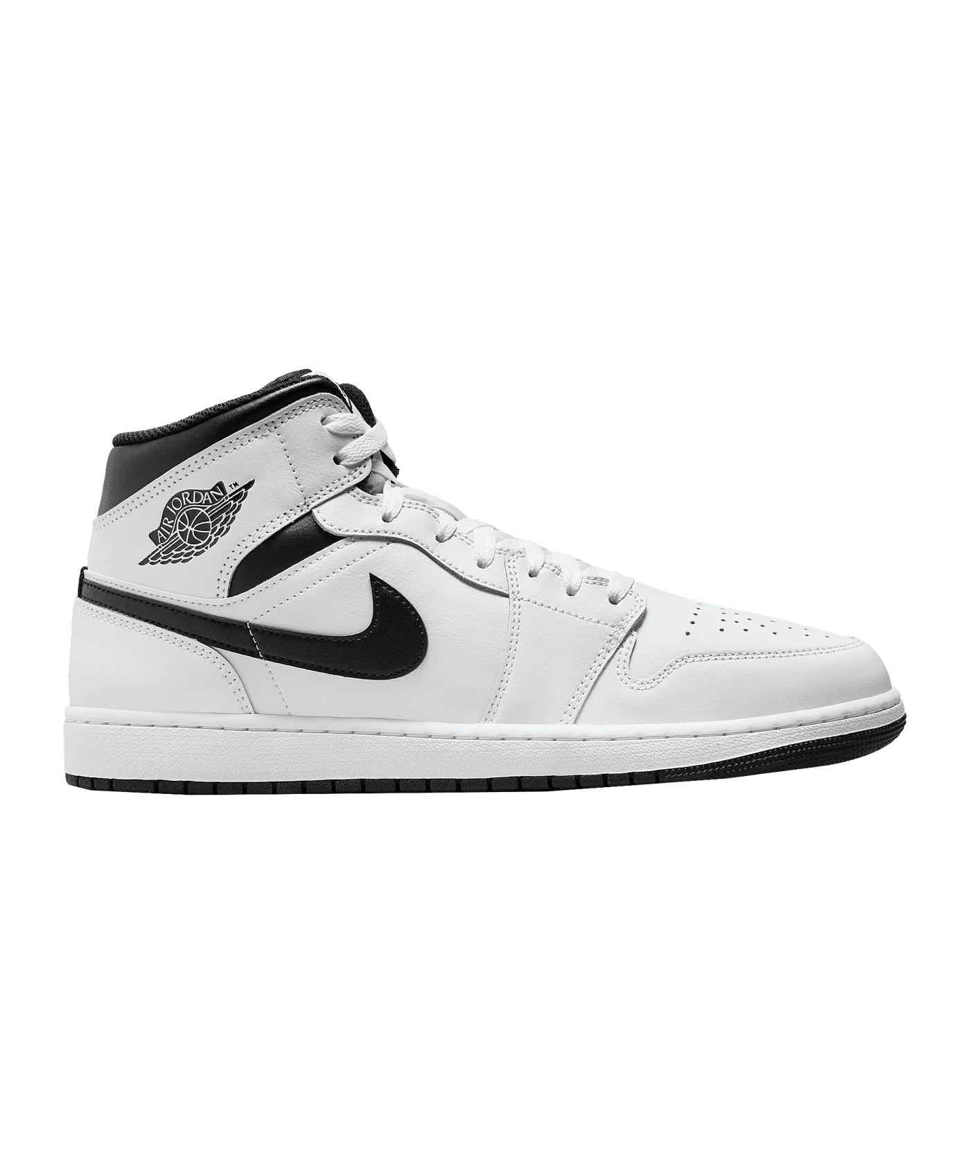 Jordan Air 1 Mid Weiss Schwarz F132