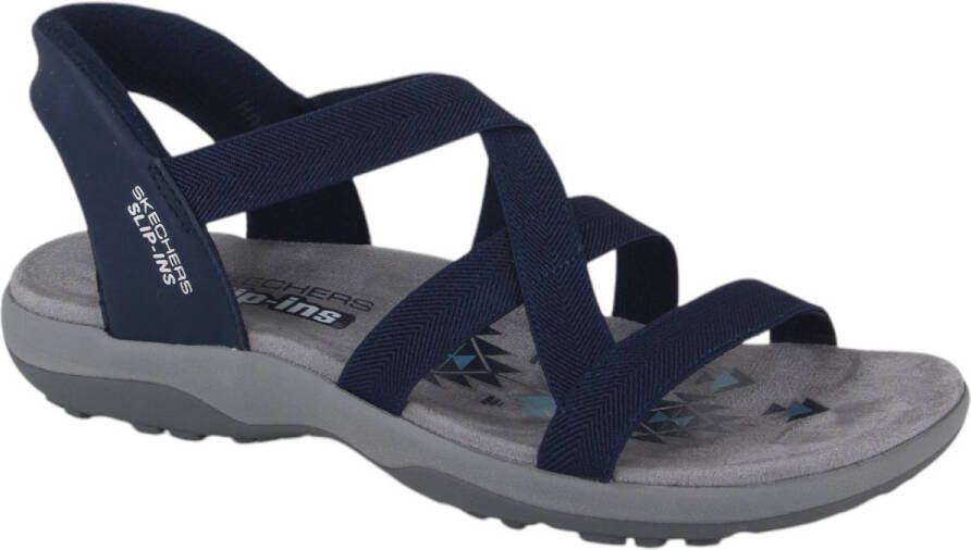 Skechers Slip-ins Reggae Slim Stretch Flex Dames Sandalen Navy