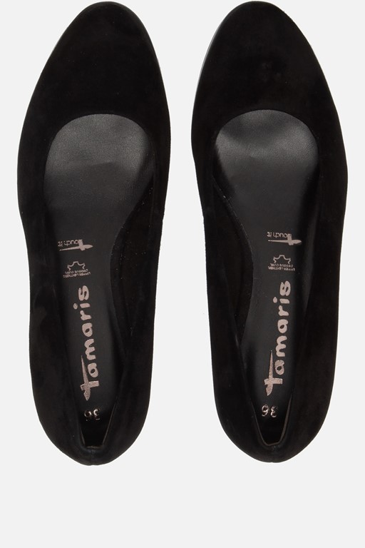 Tamaris Pumps Sleehak zwart Leer
