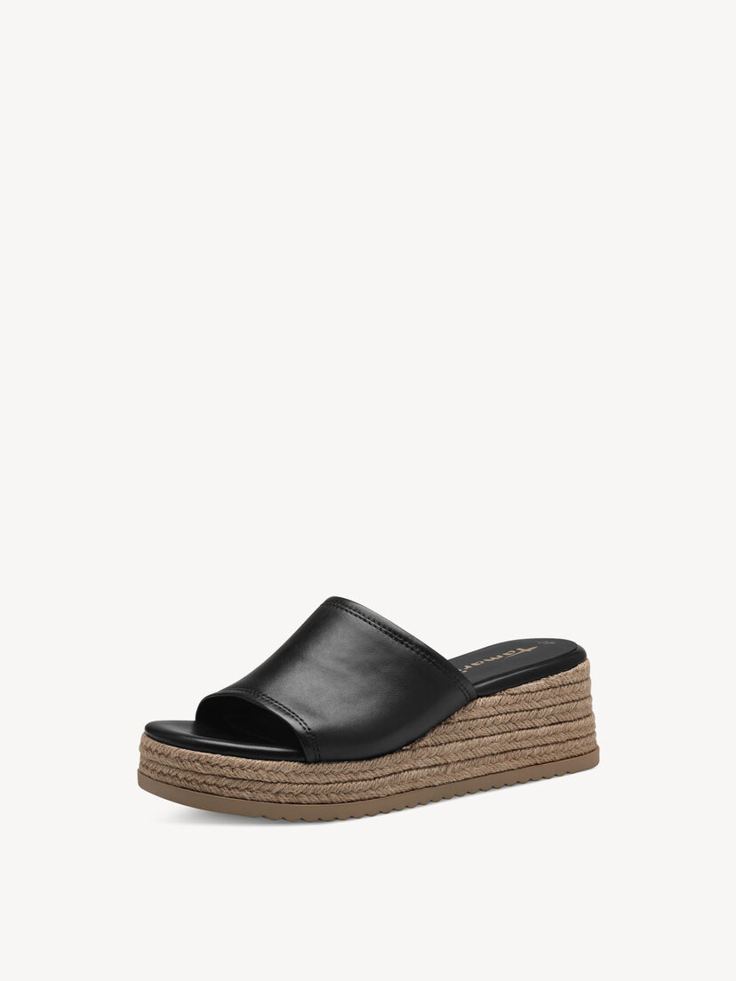 Leren Slipper - zwart