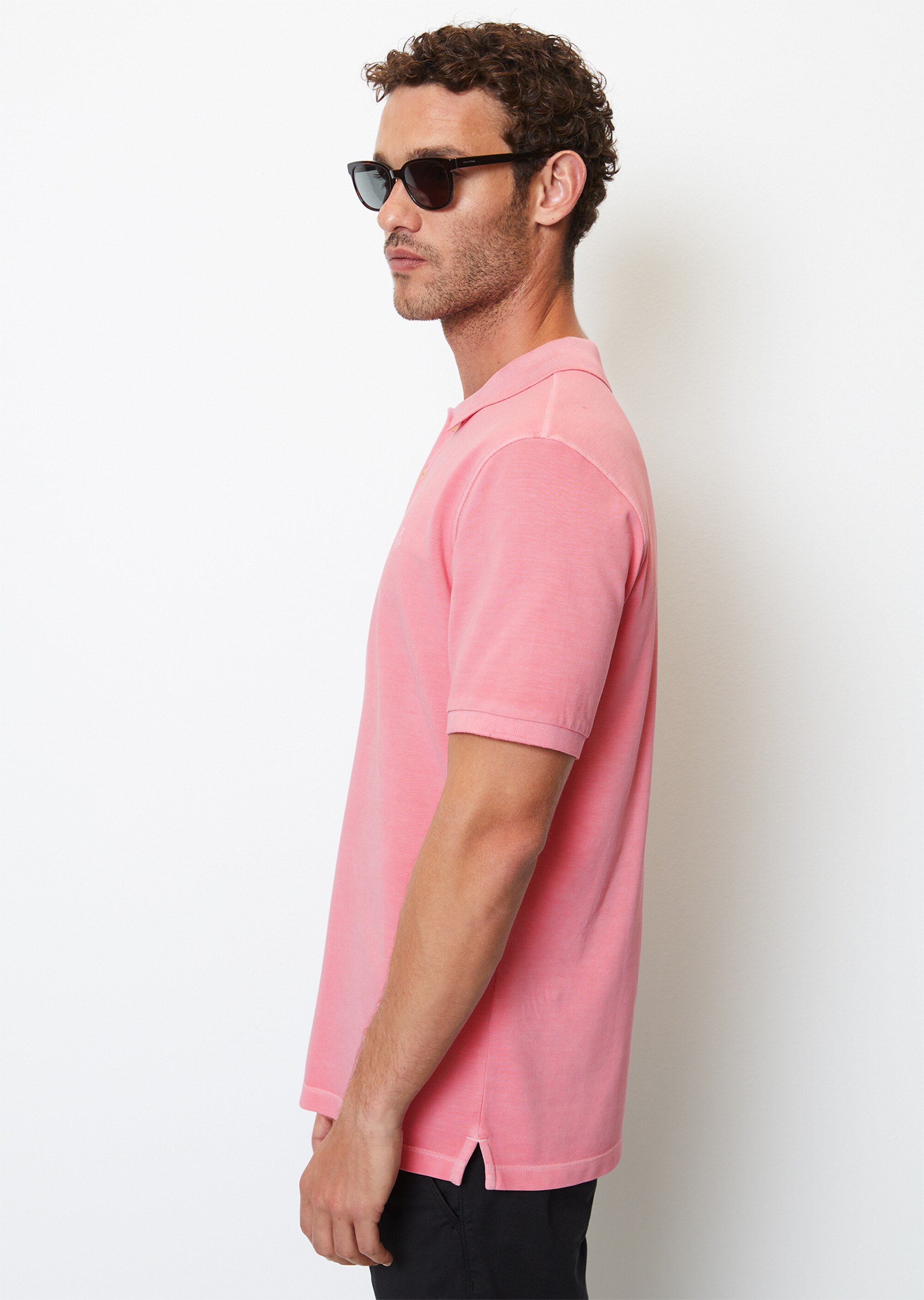 Kurzarm-Poloshirt Piqué regular aus Bio-Baumwolle