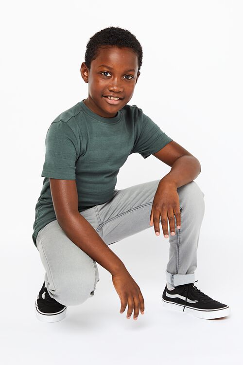 pantalon jogdenim enfant modèle skinny gris