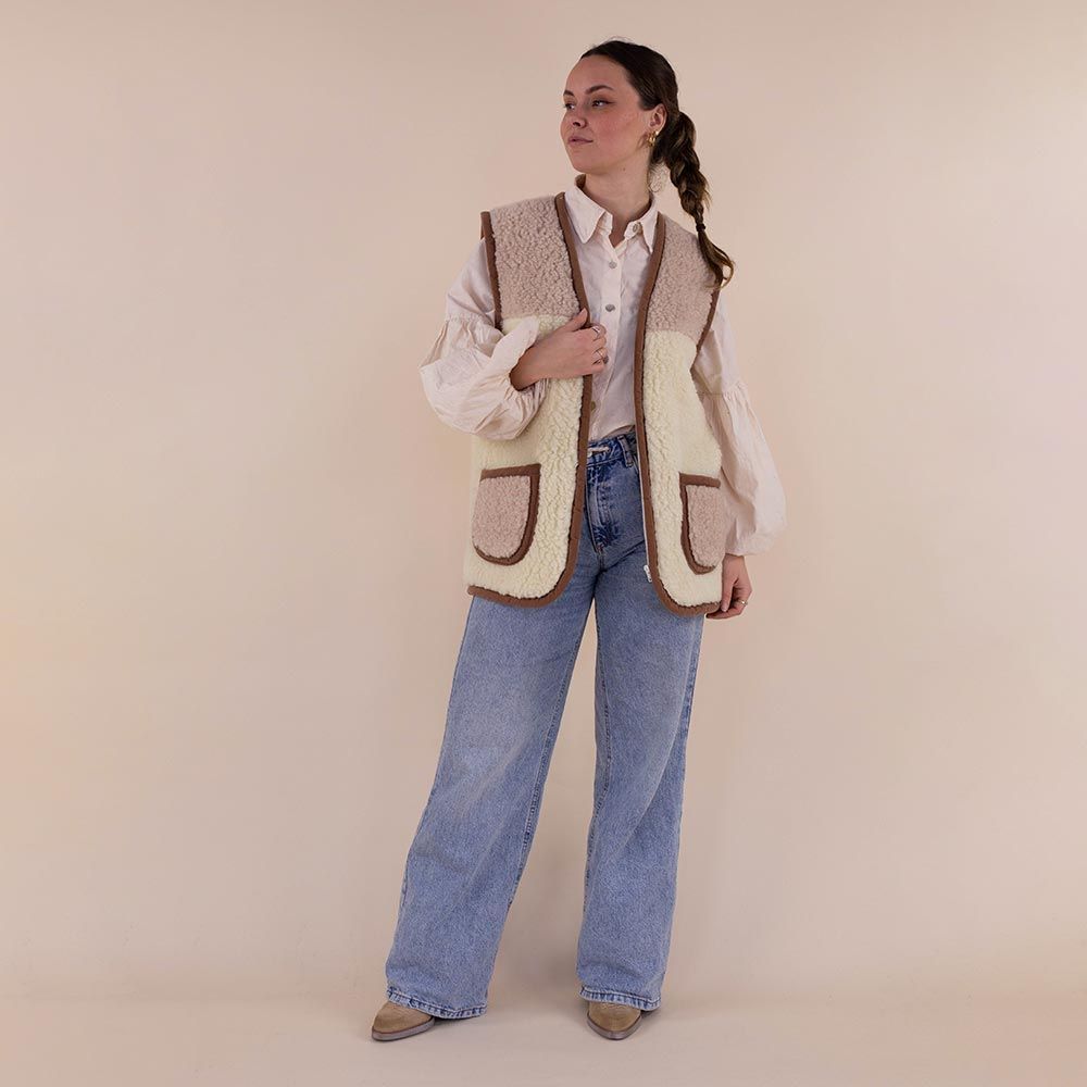 Moonrise dames bodywarmer wol Mira rits