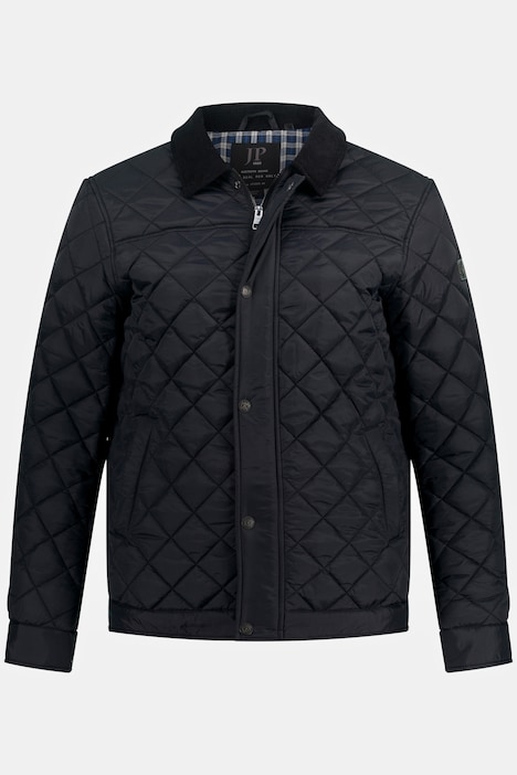 Steppjacke, Cordkragen, Zipper