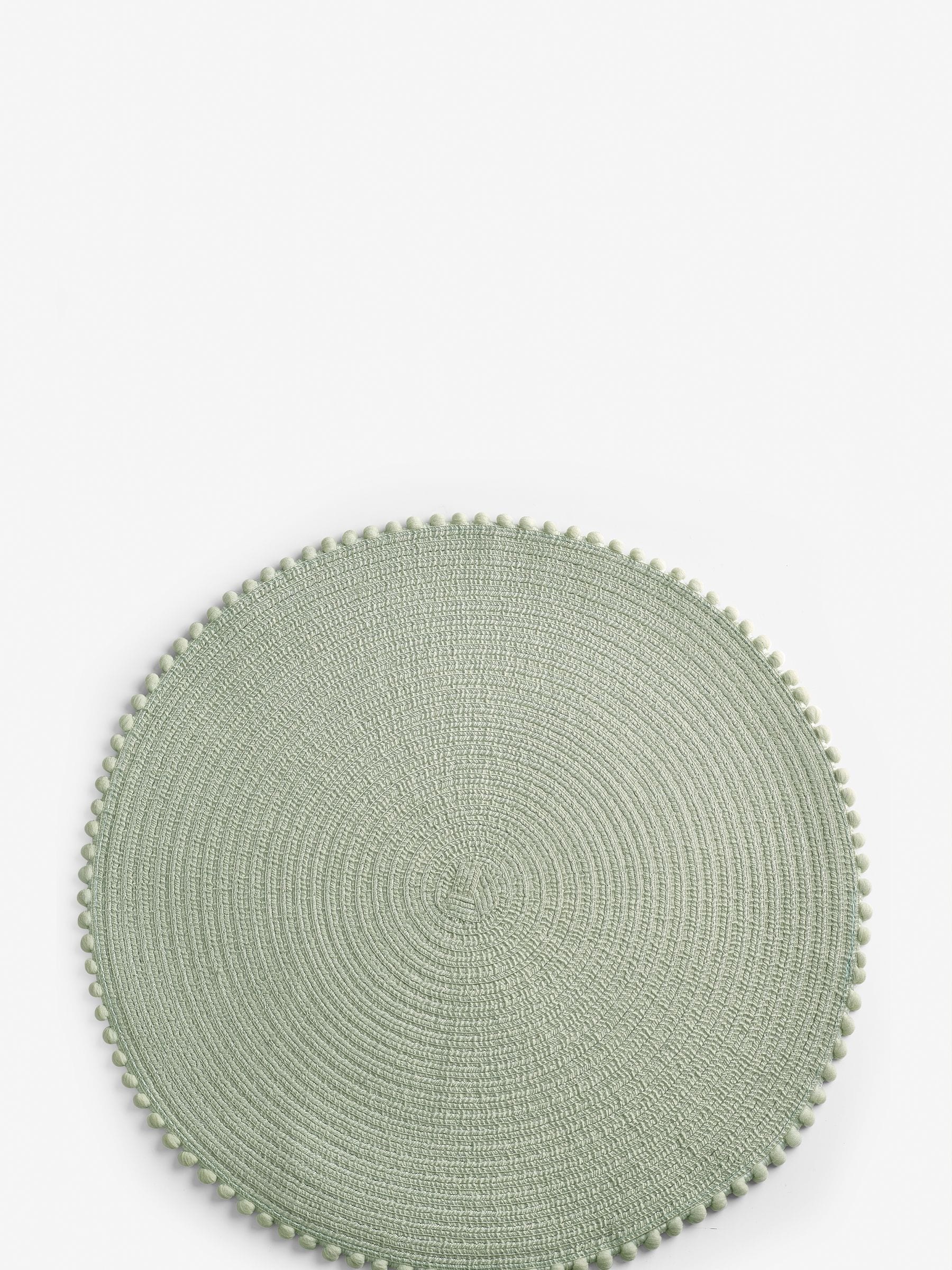 Set van 4 placemats met pompon
