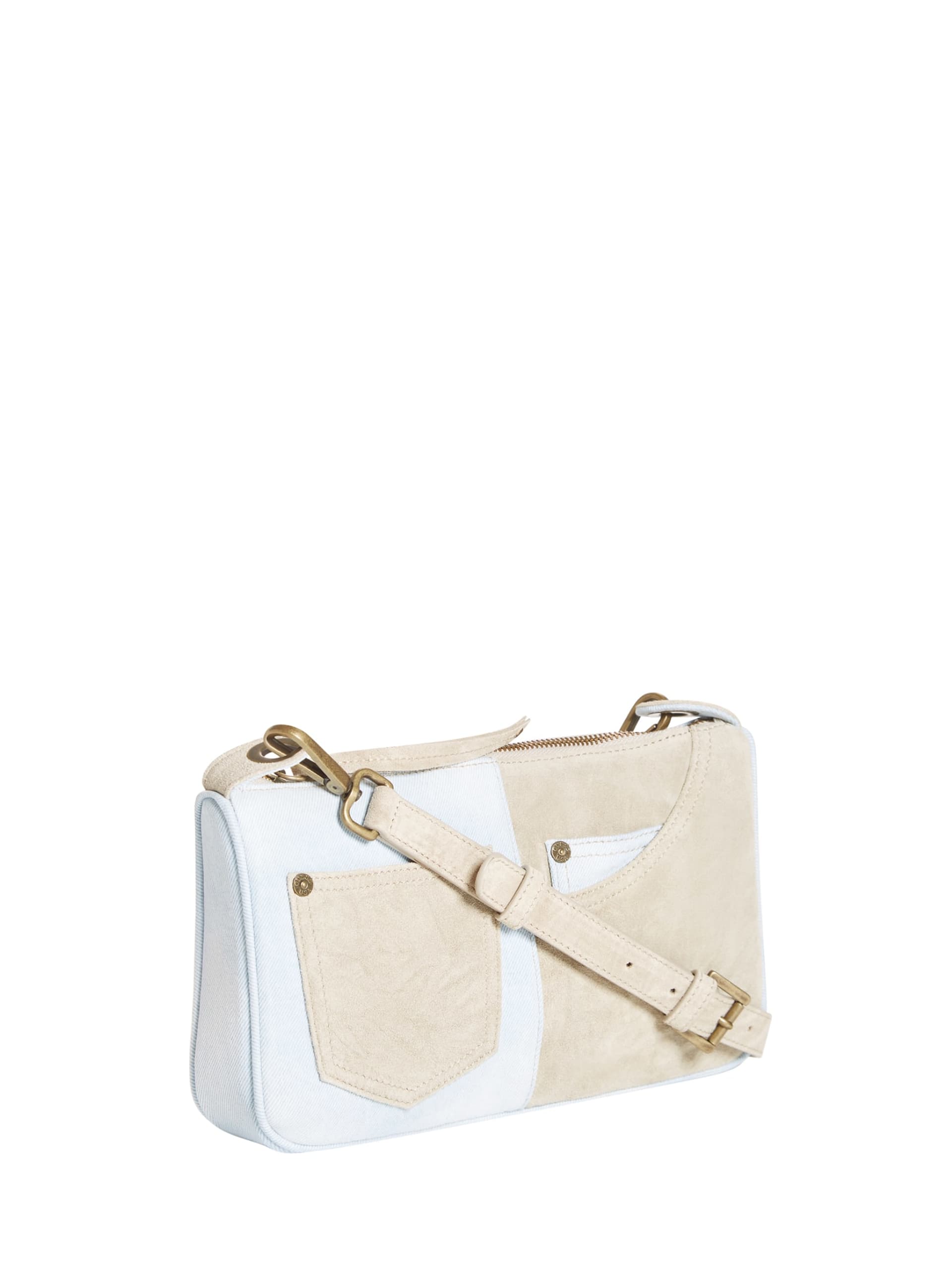 Bolsa de ombro Baguette em jeans