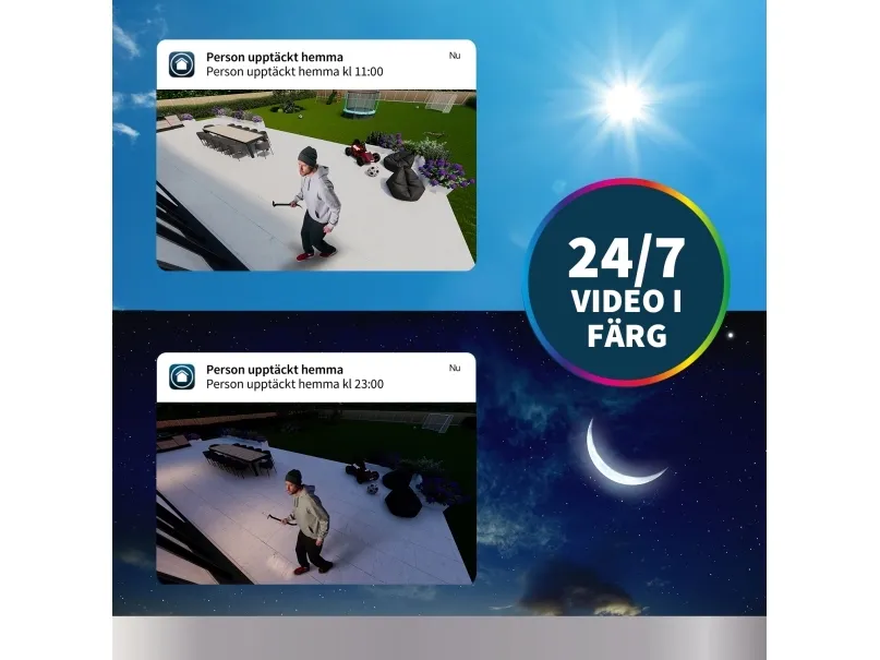 Arlo Pro 5 - Netværksovervågningskamera - udendørs - vejrbestandig - farve (Dag/nat) - 2688 x 1520 - audio - trådløs - WiFi (pakke med 4)