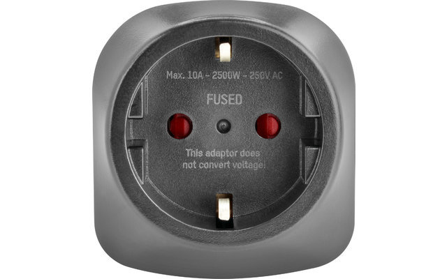 Ansmann Reisestecker / Adapter EU to UK mit Schutzleiter