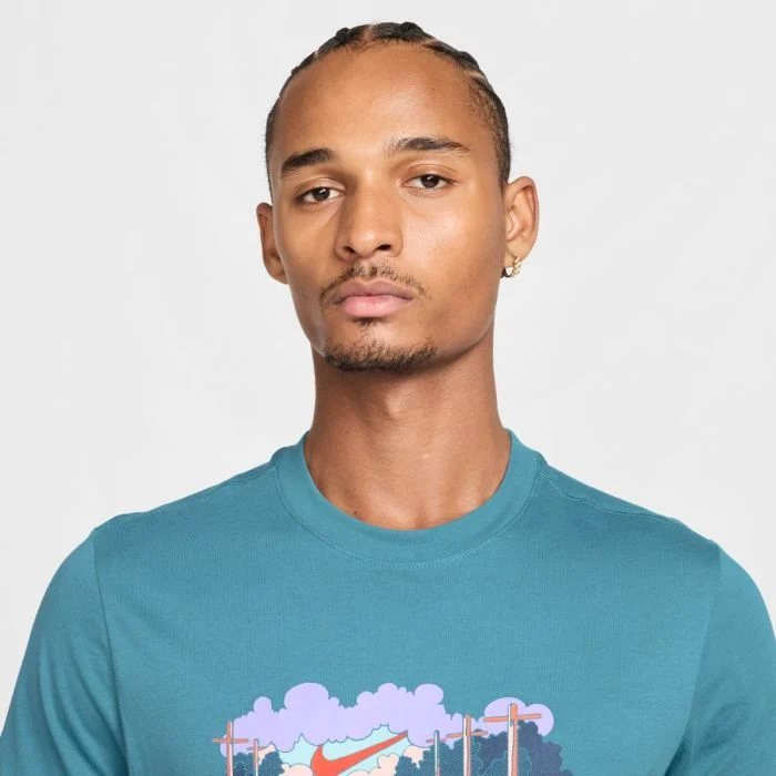 Nike Herre T-shirts Run IYKYK SS Tee Blå