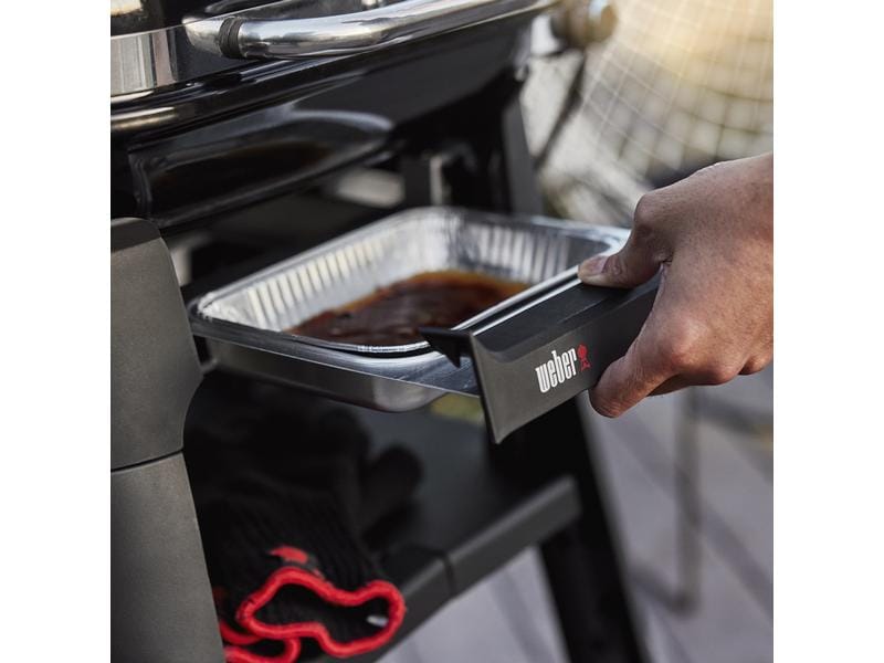 Weber Standgrill Elektro Lumin, Schwarz Elektrogrill mit Stand