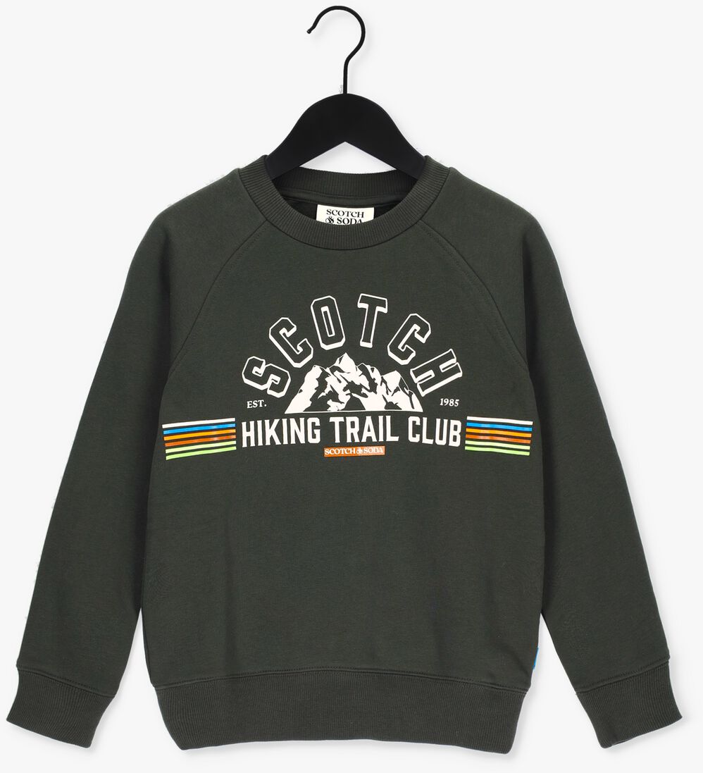 SCOTCH & SODA donkergroene scotch & soda sweater 167574-22-fwbm-d40