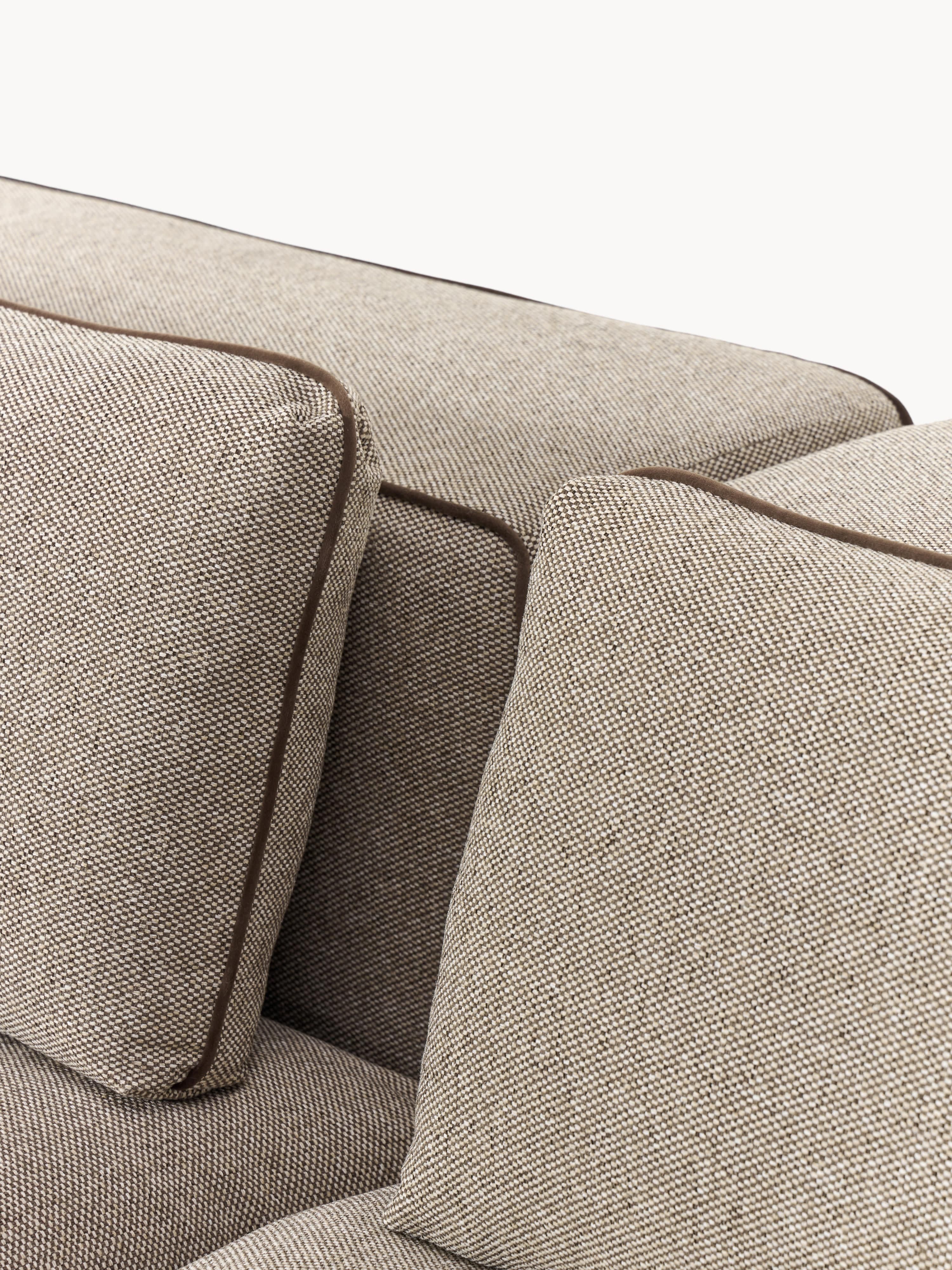 Modulaire XL bank Felix met poef (links/rechts)