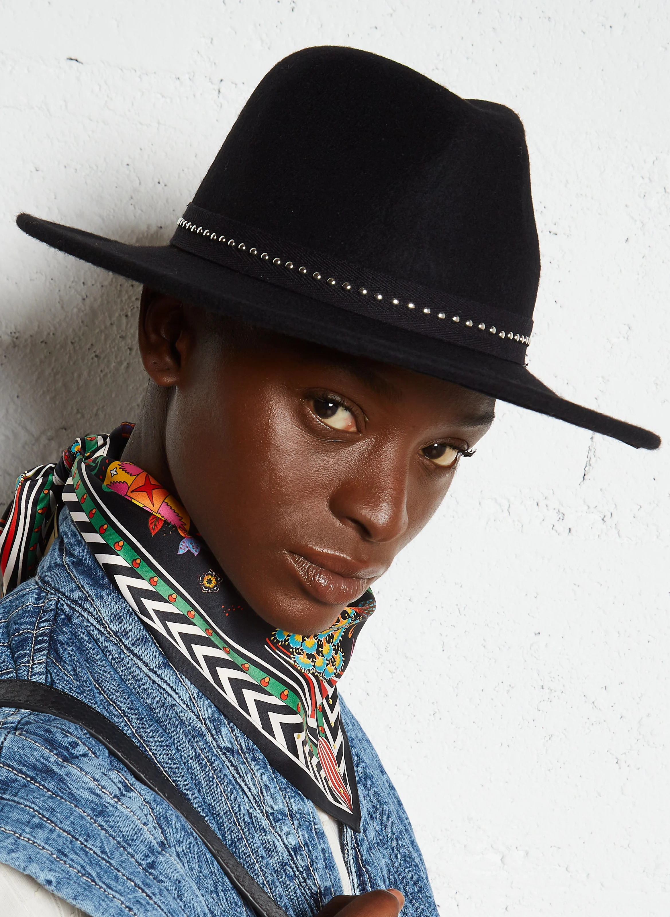 Chapeau feutré en laine| Noir