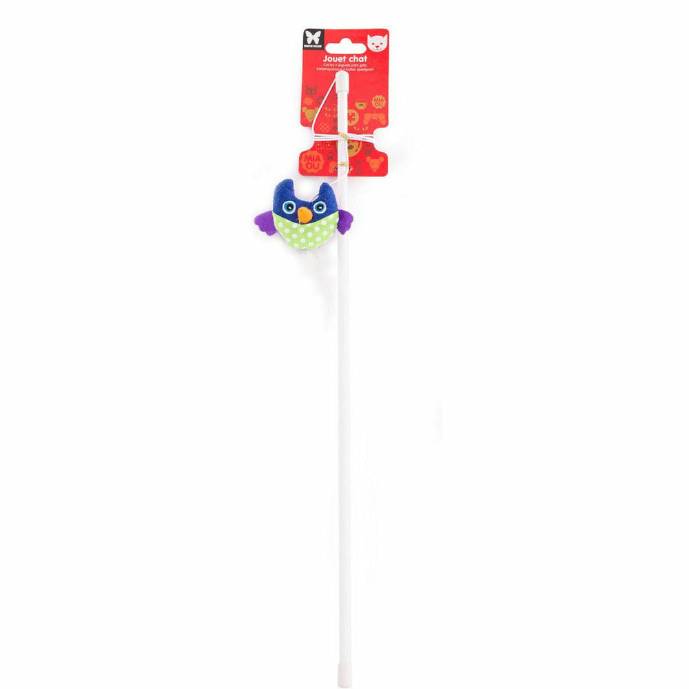 Canne à pêche pour chats canacats collection hibou toudou