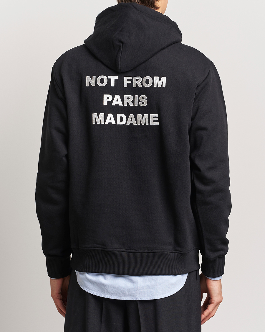 Drôle de Monsieur Slogan Hoodie Black