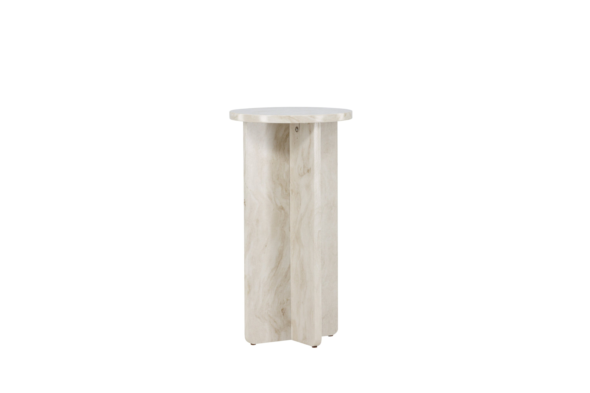 Kuopio Bijzettafel - ø40 cm - Marmer Look