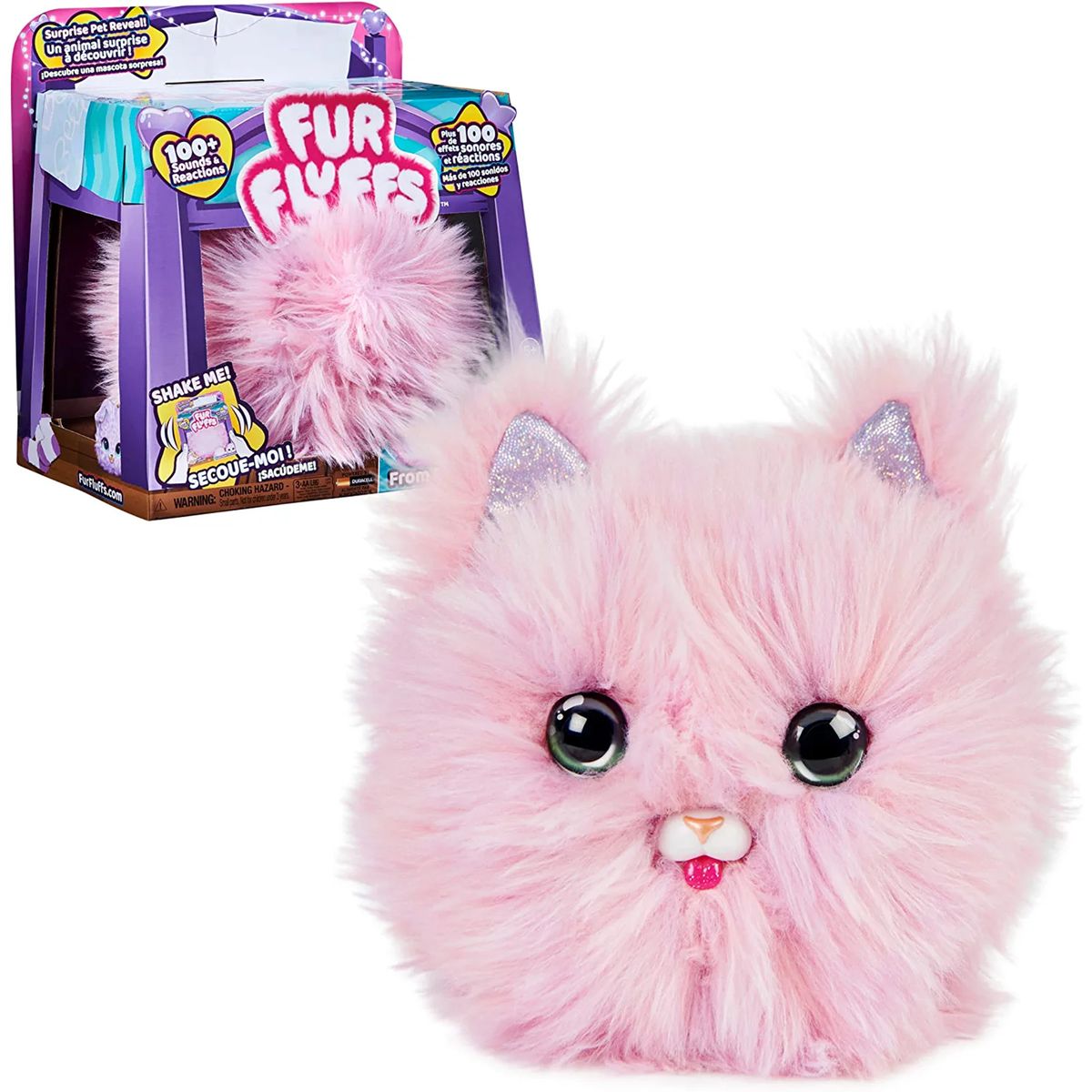 Spin Master 6065307 (20139111) - FurFluffs - Interaktive Plüschfigur mit Sound, Kätzchen