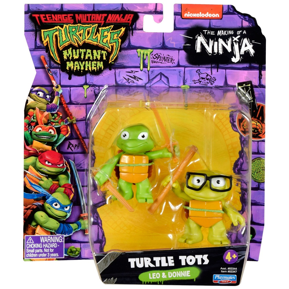 Teenage Mutant Ninja Turtles: Mutant Mayhem Turtle Tots - Leonardo & Donatello