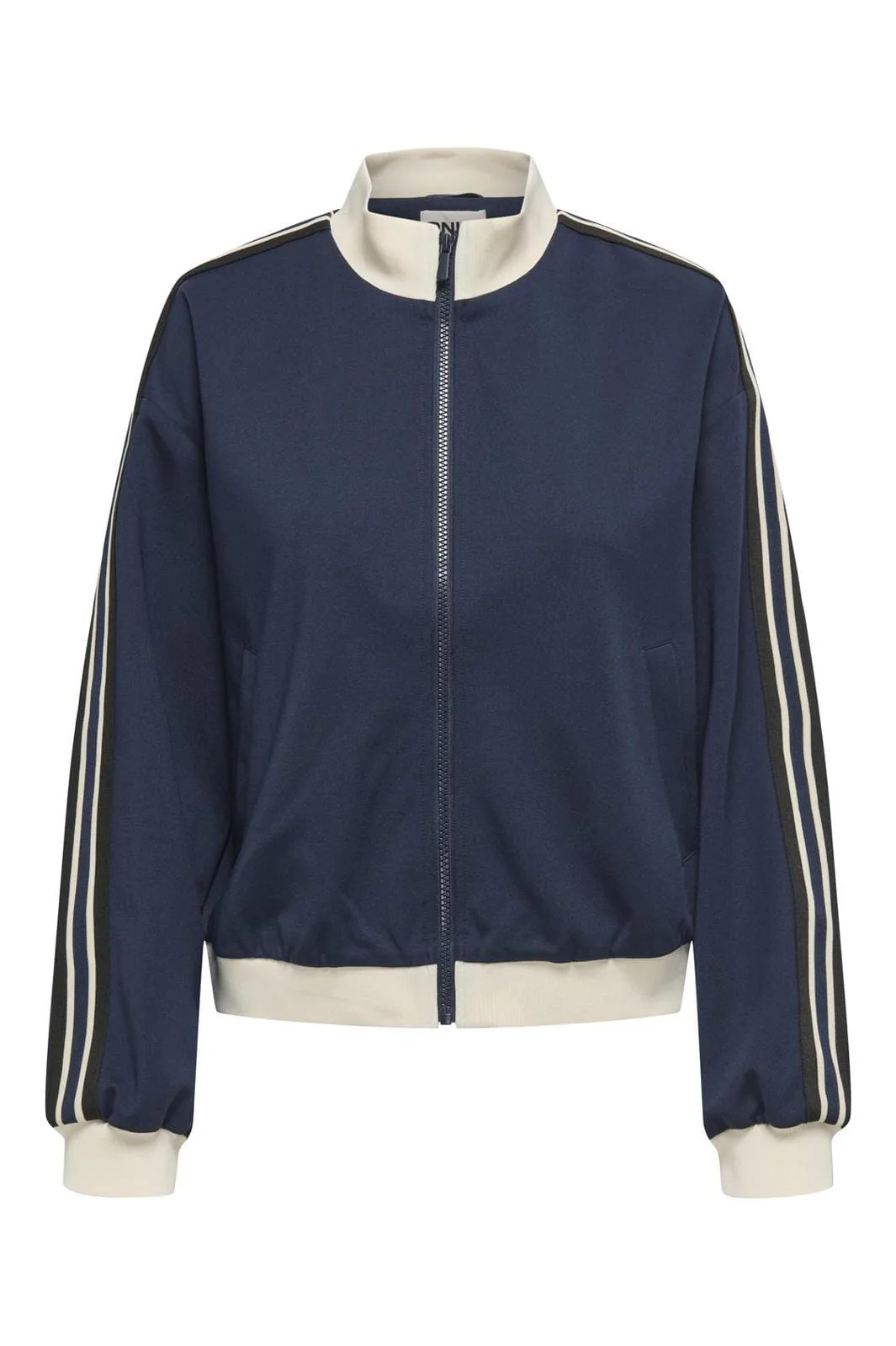 Only Onlwarm Up X Track Zip Jacket 4748814 navy blazer w whitecap gray tape