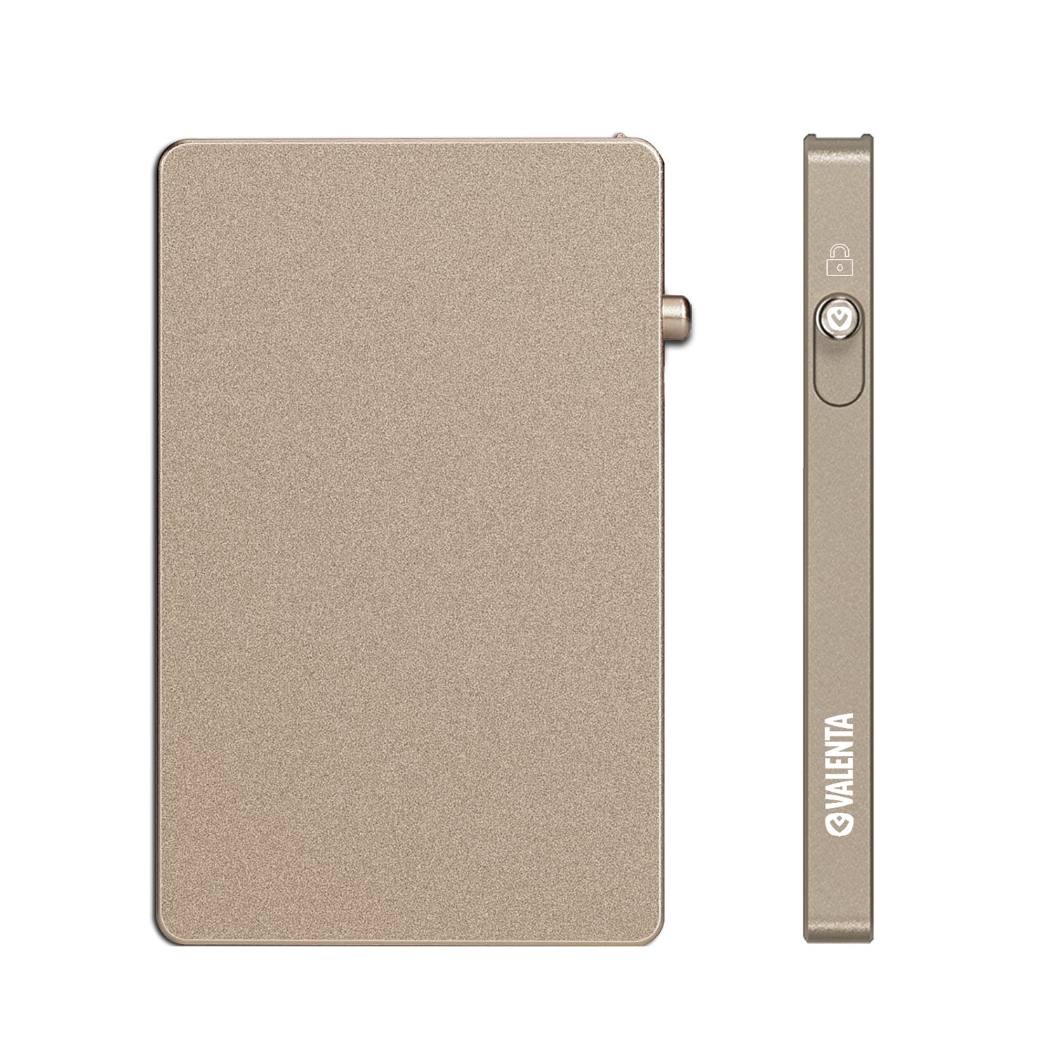 Valenta Cardprotector Aluminium Magsafe natural titanium