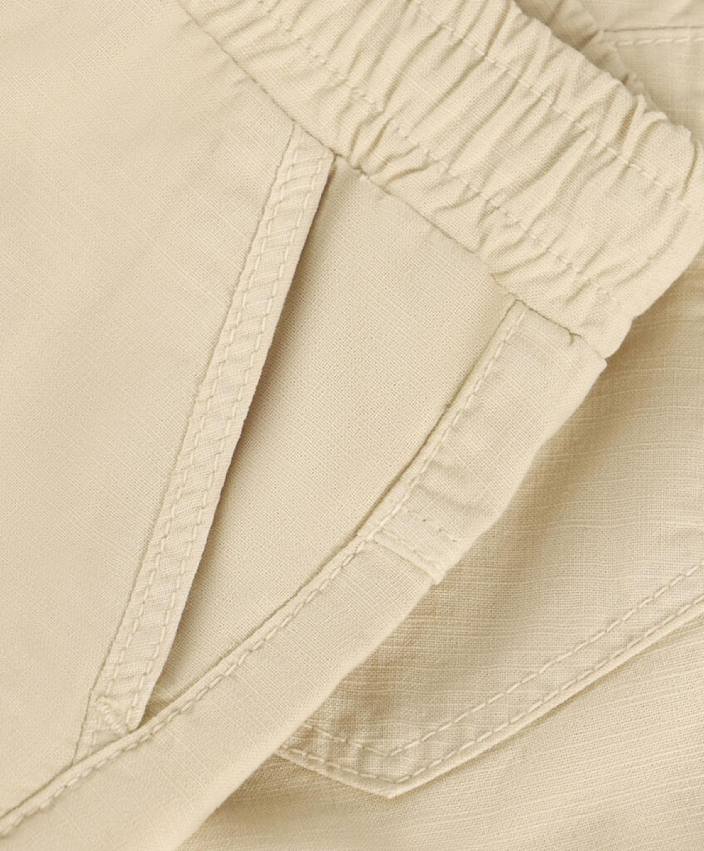 Indian Blue Jeans Loose Cotton Linen jongens korte broek beige
