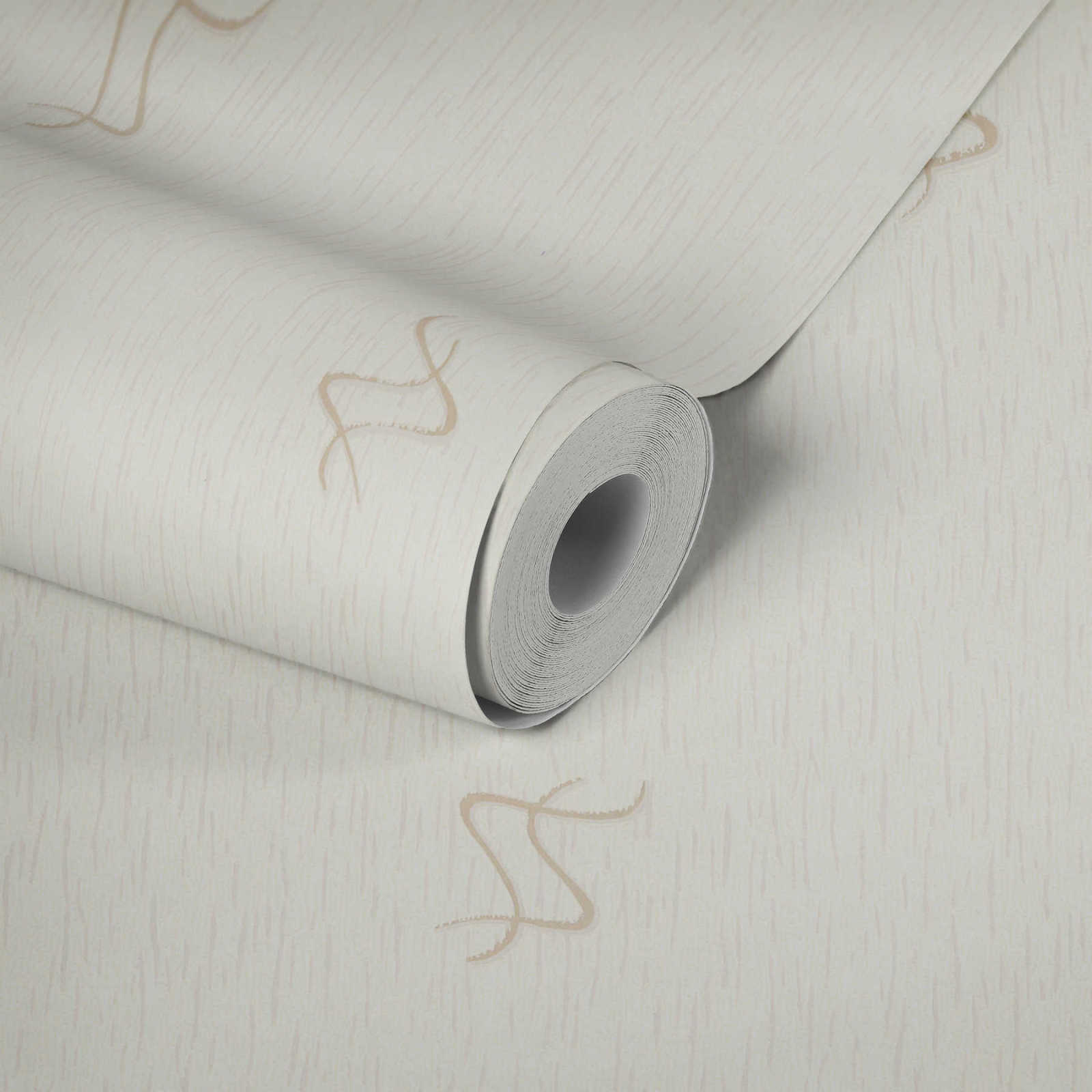 Papiertapete STRUKTURA 2 - weiß - 10 Meter