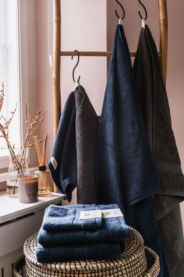 Magasin du Nord Collection New frotté dress blue håndklæde Mørkeblå